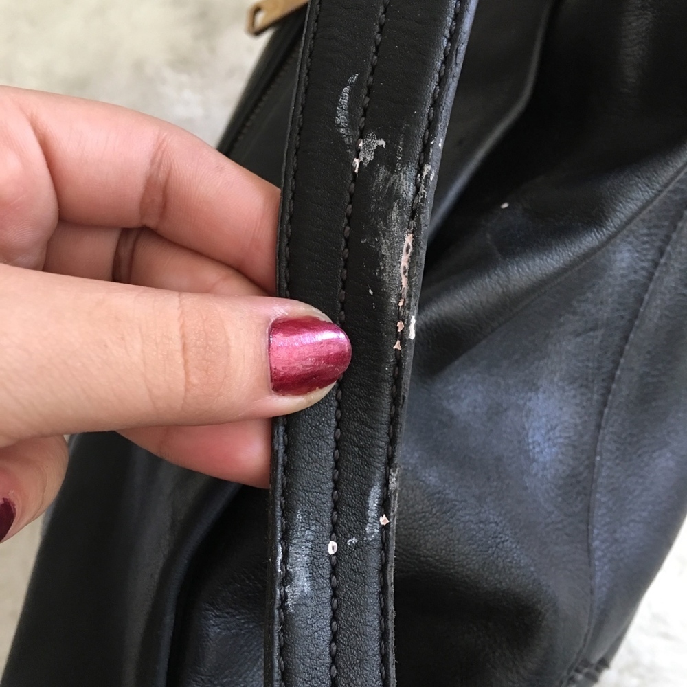 Ralph Lauren Black Leather Hobo Bag - Picture 5 of 8